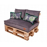 Paletové sedenie Golden Garden GG53 podsedák a vankúš prešívaný 120cm x 80cm x 15cm melange svetlá 2